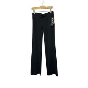 Ideology Mid-Rise Full Length Rapidry Flex Stretch Bootcut Pants Pockets XS New